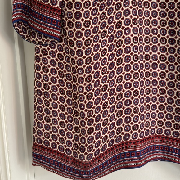 J crew Jules dress silk scarf foulard pattern, sz 14 - Picture 2 of 10